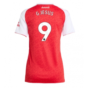 Arsenal Gabriel Jesus #9 Maglia Gara Casa Repliche 2025-26 Donna Maniche Corte